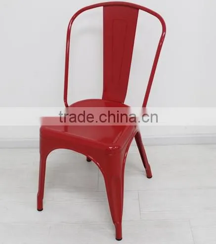 metal chair - red