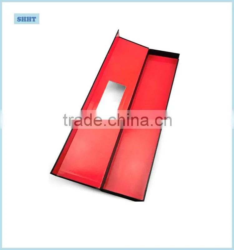 human hair extension packaging box with clear window and customize size