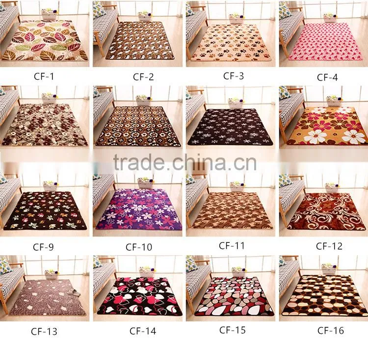 Nylon print pattern washable custom size bath mat
