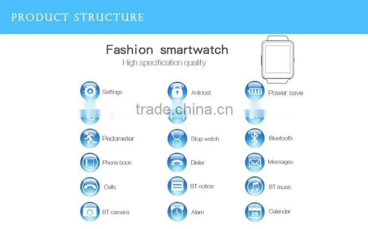 Promotional Gift U8 Smart Watch for Smart Phone Smartwatch 2016