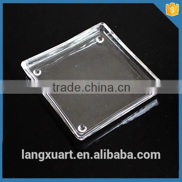 LXHY-P017 Cheap Clear square shape heat resistant glass plate