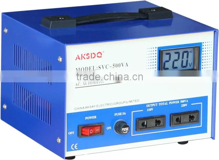 Manufacturer SVC TND 500VA 1KVA Single Phase Auto Servo Voltage Stabilizer Price