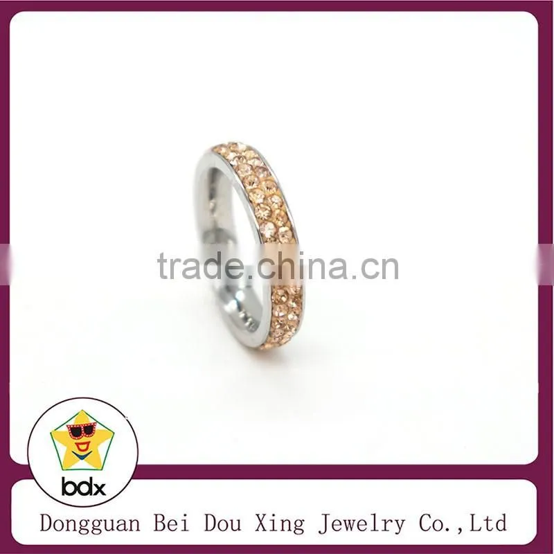 2015 Fashion Personalized Rose Gold Cubic Zirconia Eternity Ring