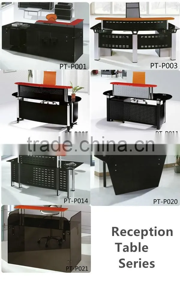 XPT-P0406 Office small curved reception counter desks design