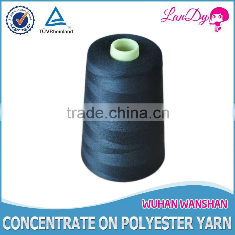 12/4 100% raw white Spun polyester yarn