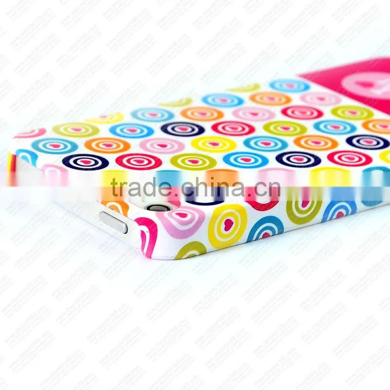 New arrival PC candy circle pattern case for iphone5