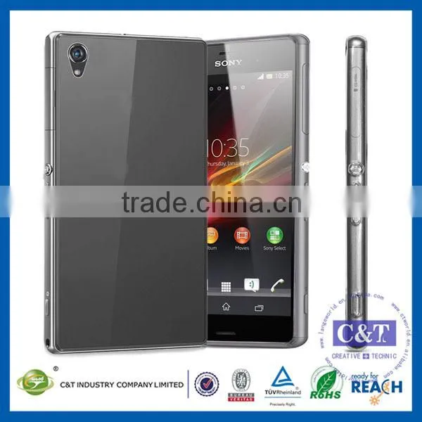 C&T Ultra Slim 0.3mm Case / Extremely Thin Transparent TPU Back Cover For Sony Xperia Z1