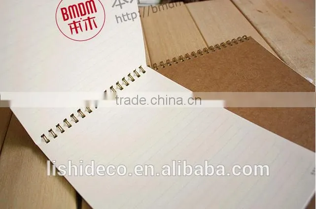 Spiral Pocket Kraft Paper Notebook Folders