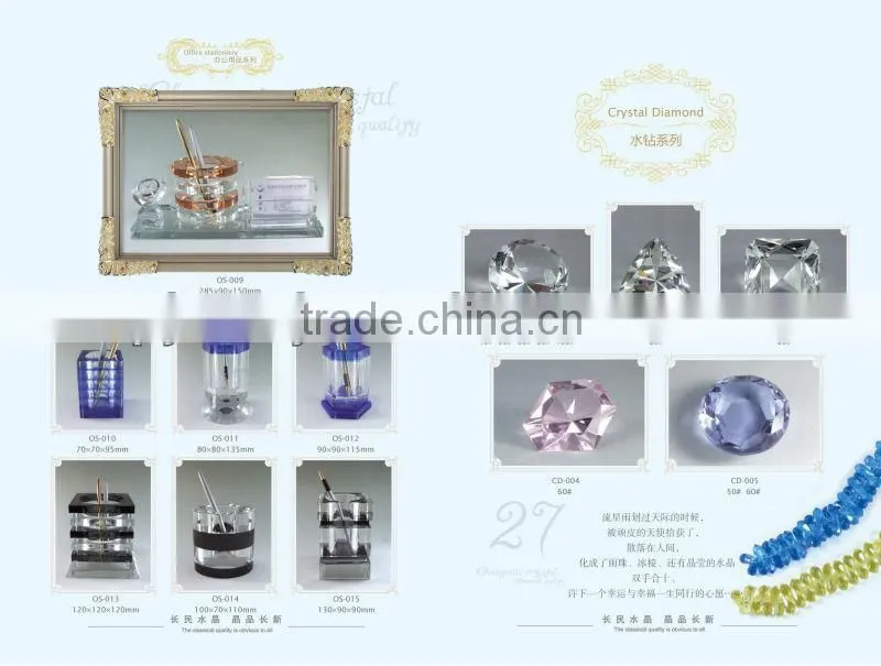 decoration or gift blue crystal diamond