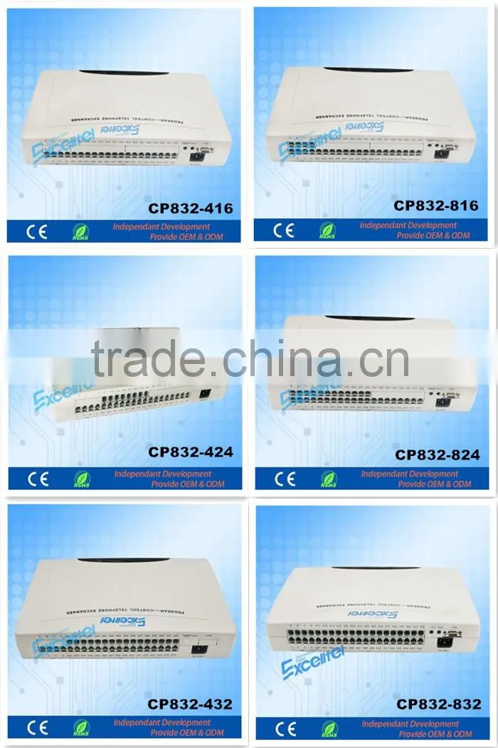 hybrid pabx CP832-816 telephone exchange with cheap price PBX
