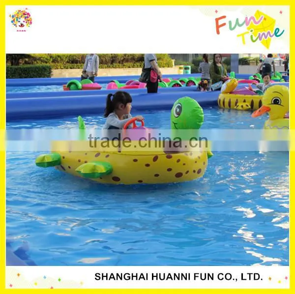 2016 Newest animal paddler boat for kids, new design electric cartoon bumper boat