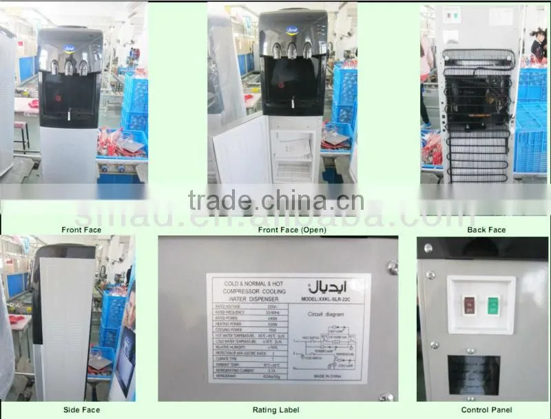 Bottom bottled water dispenser compressor cooling type for sale