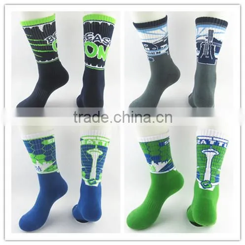 cheap high quality hot sale men's half terry sport socks