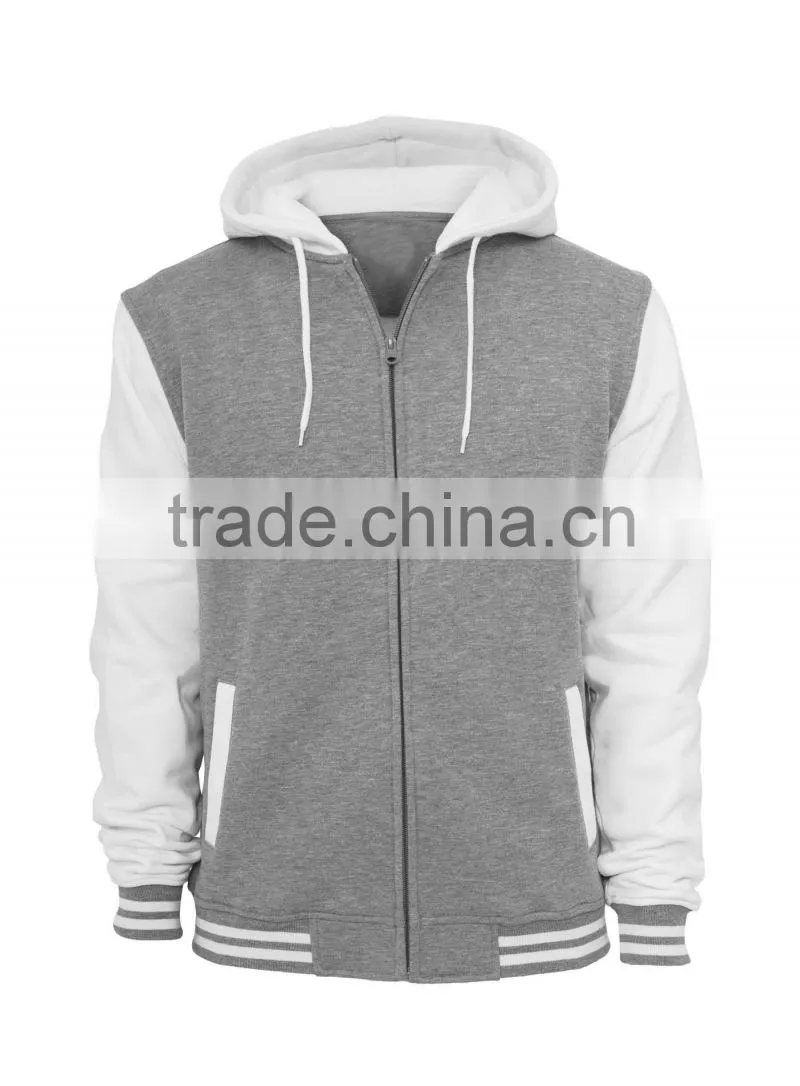 Mens Cotton Blue Plain Custom Bomber Jacket Wholesale