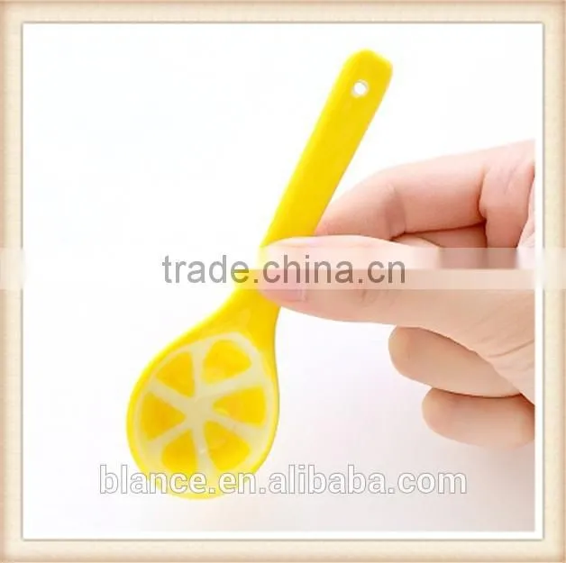 ceramic soup spoon fruit design