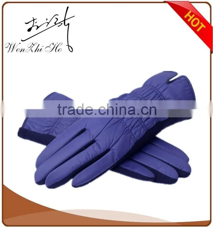 popular blue soft warm fashion winter mitten gloves producer