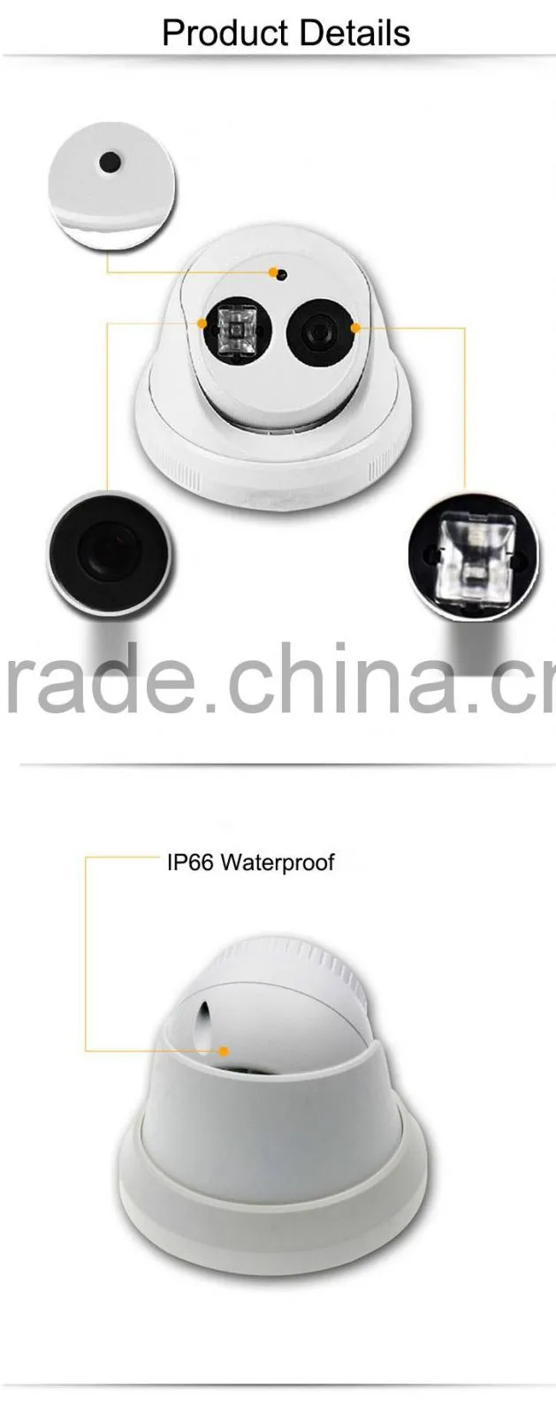 New Item HD 1080p mini Dome IP Camera DS-2CD2335-I 4MP IR CCTV Webcam Control Monitor
