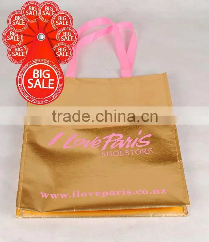 Durable plastic non-woven bag in big size with zipper