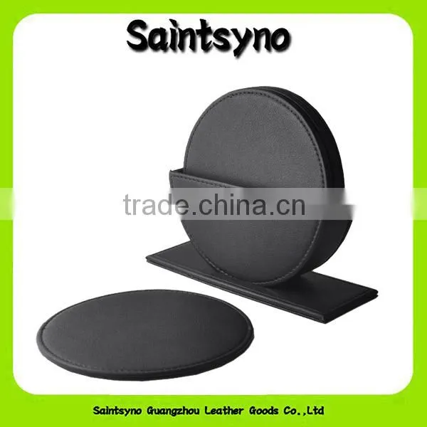 13002 Elegant and grace cup leather coaster