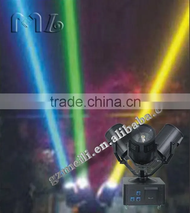 outdoor three heads sky searchlight