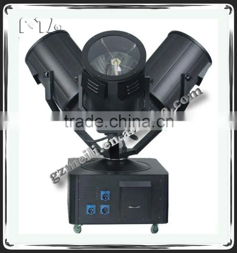 outdoor three heads sky searchlight