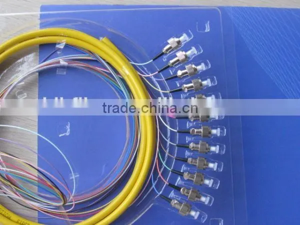 12 core SC/PC waterproof fibre optic pigtails for Telecommunications networks, CCTV networks or FTTX connectivity