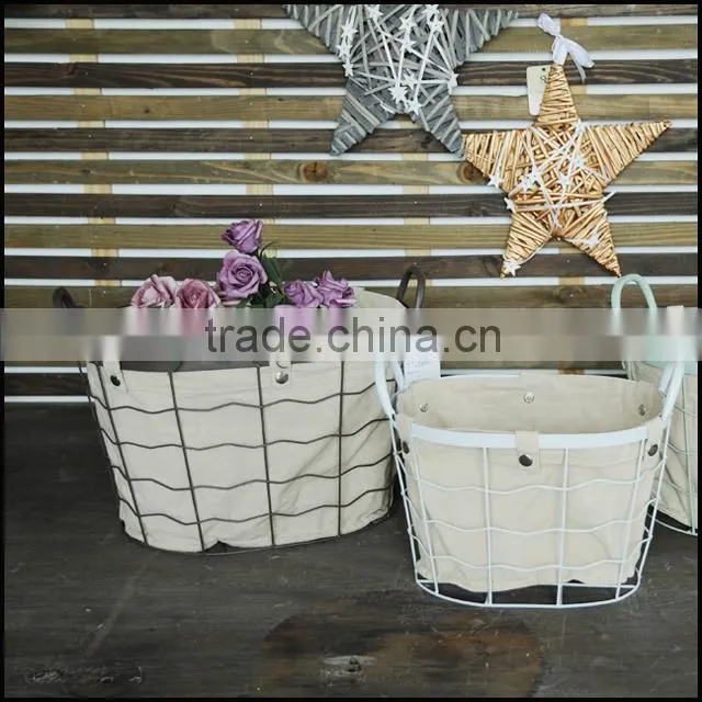wholesale blue wire storage baskets