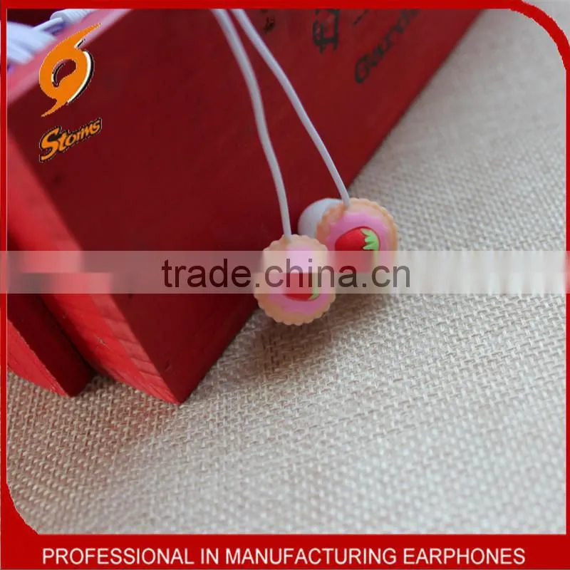 Cartoon Cake Earphones For Mobile, ,Earphone for kids