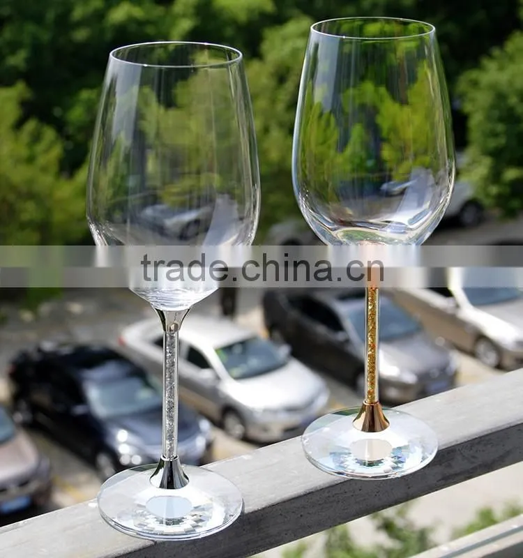 Custom wholesale creative fashion personality silver wine glass silverware drinking for party wendding
