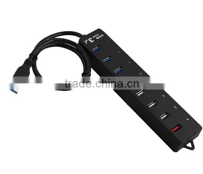 Super Speed 8 Port of Usb3.0 7 Port hub with 1 DCP Charging Port