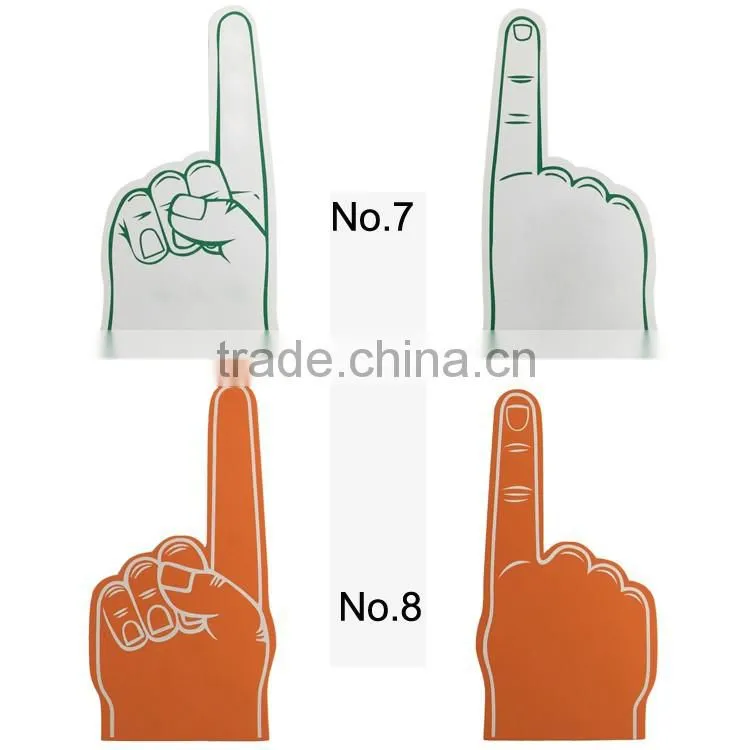 Melors Promotional Cheerleading EVA Foam Hand blank foam finger foam fingers