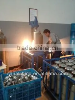 nitrous oxide gas cylinder with stainless steel material