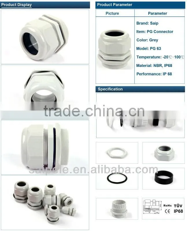 2013 M series waterproof nylon cable fiexed glands