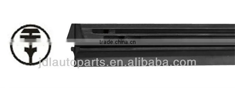 Rubber refill for windshield wiper blades