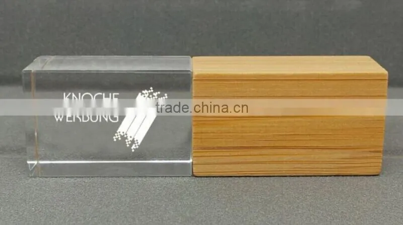 Wood crystal usb flash drive 1-64GB bulk 1gb customized usb