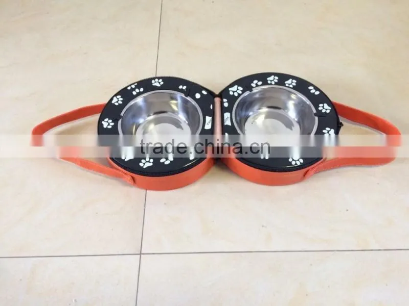 New Design Travel folding dog bowls,travel dog bowl for wholesale
