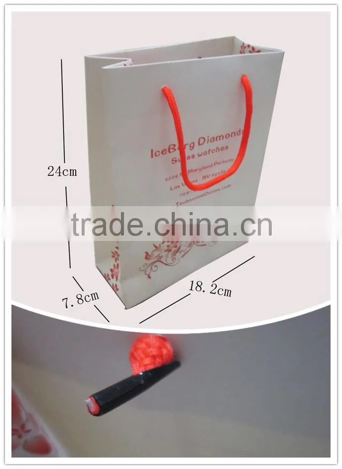 2015 Hottest Fancy Pantone Color Jewellery Paper Gift Bag