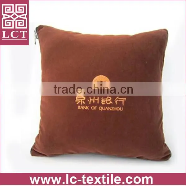 personalized design embroidery soft miro plush gift cushion pillow for promotional use(LCTP0107)
