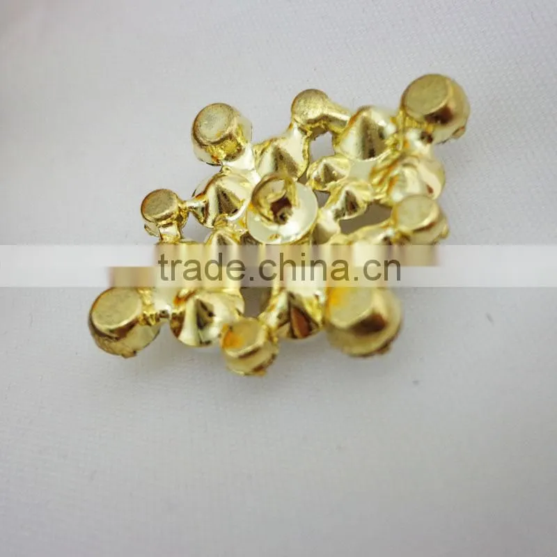 Rhombic Decoration Accessory Rhinestone Button with Plastic Pearl for Wedding and Party with Quick Delivery