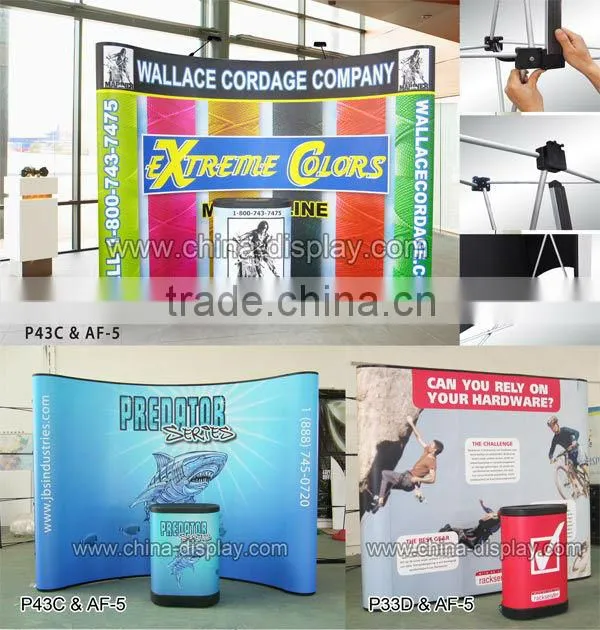2016 New Product portable trade show pop up backdrop wall