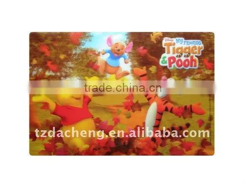 dinner table mat ,dinner placemat , 3D lenticular