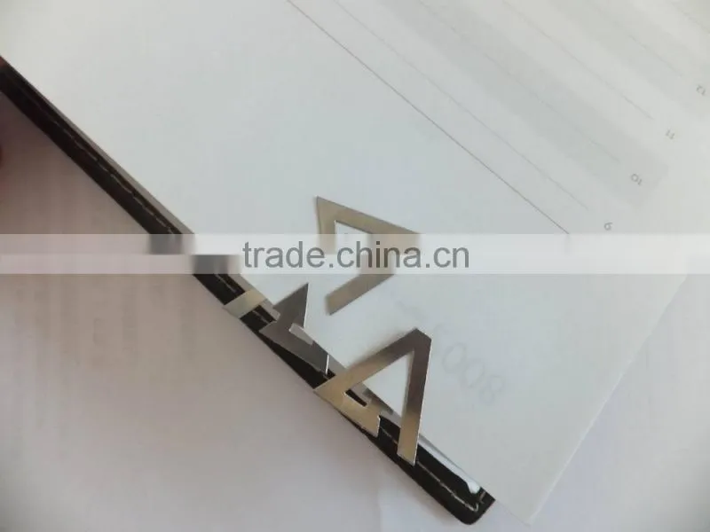 stainless steel bookmark,triangle metal bookmark,custom metal bookmark