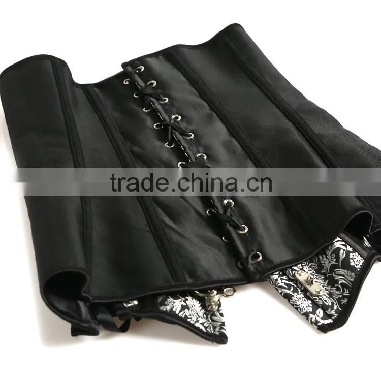 MIDNIGHT CLASPED OVERBUST CORSET WAIST TRAINER