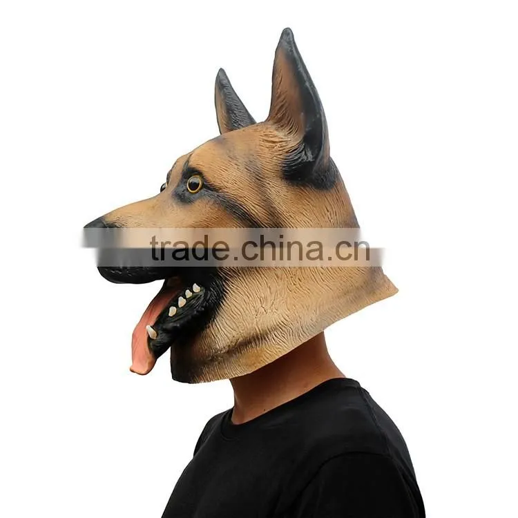 2016 Hot selling cheap diy white party wolf dog head mask