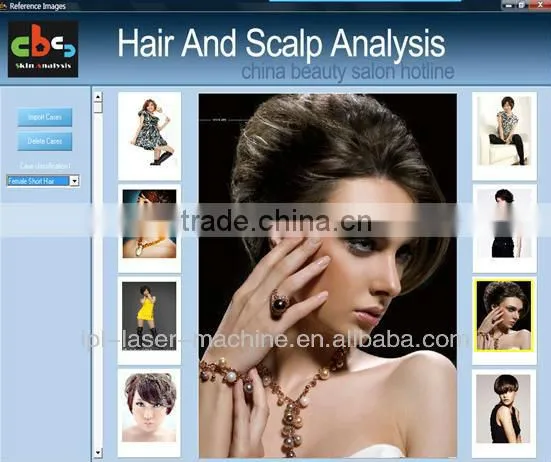 High definition hair analyzer mcahine