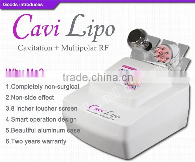 Guangzhou supplier 3 in 1 Cavi Multipolar rf no side effect body slimming machine