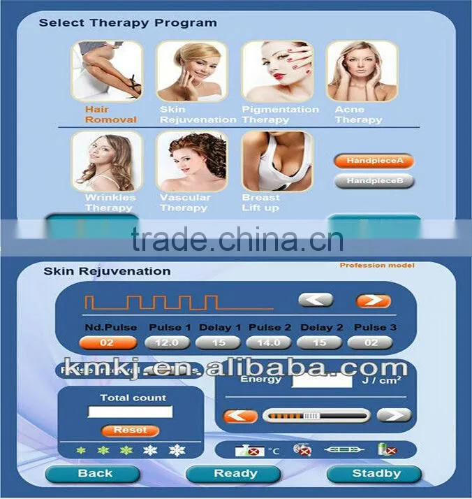 Weifang KM Best selling factory bottom rock price home use ipl machine