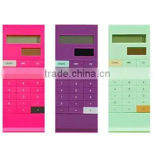 portable promotional 10 digital solar paper clip calculator
