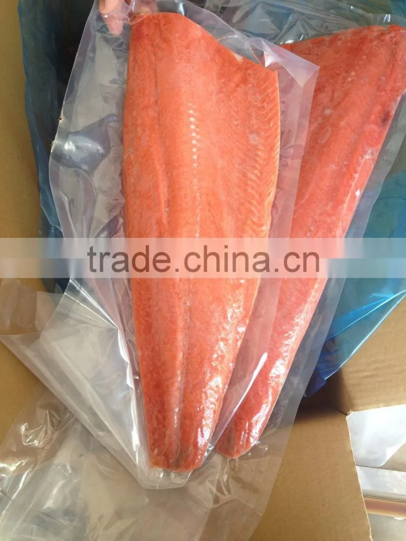 Frozen chum salmon fillet gutted fish seafood kingsunfoods