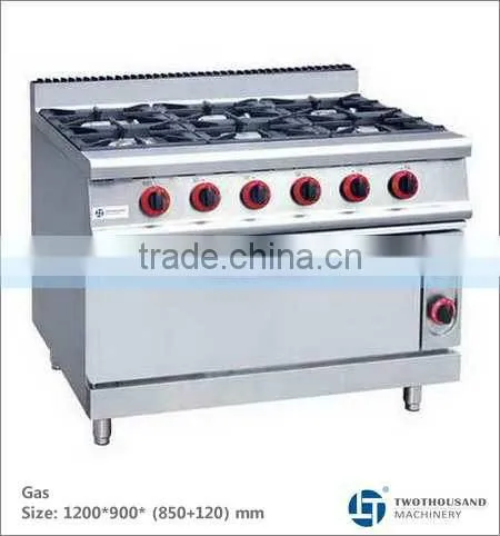 6 Burners Range, 1 Baking Oven - Gas Oven, CE, TT-WE420A